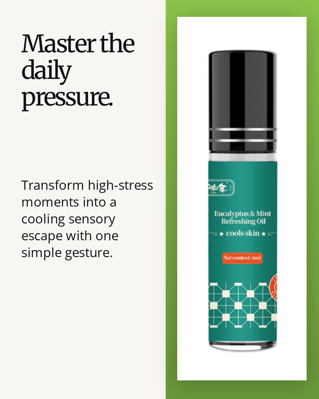 yu bonian eucalyptus & mint refreshing oil 6ml yu bonian eucalyptus & mint refreshing oil 6ml