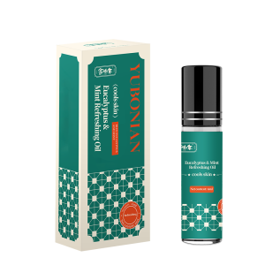 yu bonian blue eucalyptus & mint refreshing oil roll on essential oil | motion sickness relief | 6ml